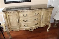 Buffet with marble top
