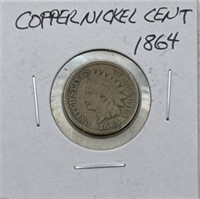 (YZ) 1864 Copper Nickel Indian Head Cent