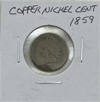 (YZ) 1859 Copper Nickel Indian Head Cent