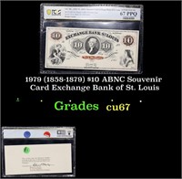 1979 (1858-1879) $10 ABNC Souvenir Card Exchange B