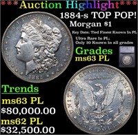 ***Auction Highlight*** 1884-s Morgan Dollar TOP P