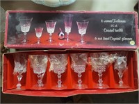 6 Piece - Lead Cut Crystal Glasses