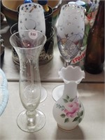 Four Floral Glasses
