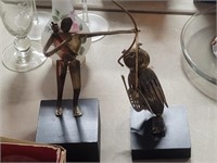 Soldered Metal Archer & Owl Decoration