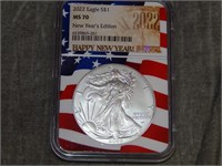 2022 MS70 NGC New Years edition SILVER EAGLE