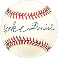 Jake Daniel Autographed Baseball Beckett BAS