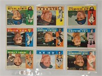 86) 1960 TOPPS BASEBALL CARDS