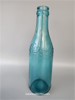 Rare Blue Straight Side Coca Cola Bottle-Coca Cola