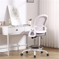 Ergonomic Mesh Office Chair - White