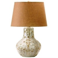 Cyan Design 'Duchess' White and Olive Ceramic Lamp