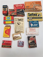Antique Boxes Of Small Household Items
