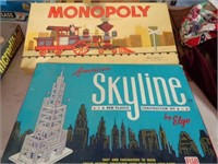Lot Includes:  Skyline Construction Set, Monopoly
