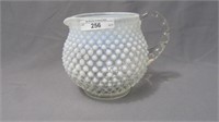 Fenton french opal hobnail juice pitcher