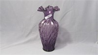 Fenton 10" purple vase