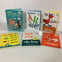5 DR SEUSS BOOKS & 1 1999 "WISH FOR A FISH"