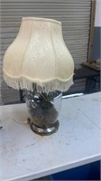 Lamp with Floral Arrangement inside