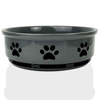 L 8.9cup(70OZ)  Ptlom Ceramic Pet Bowl for Dogs an