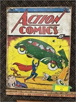 Action Comics Tin Sign