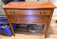 36 x 34 two drawer side table