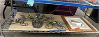 CONTENTS BOTTOM SHELF METAL WALL DECOR EMBROIDERY