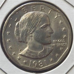 1981 P. Susan b. Anthony Dollar