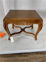 Italian Carved Shell Motif Side Table