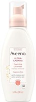 Aveeno Ultra Calming Foaming Face Wash and Makeup