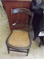 Single Cane Seated Side Chair