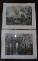2 Framed Vintage Prints by M. Legendre