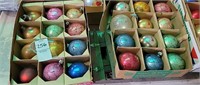 3 Boxes of Glass Christmas Ornamets
