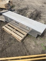 Lund aluminum toolbox measures 70" long x