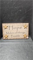 Hope Decorative Plaque