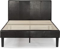 KING Zinus Gerard Faux Leather Bed Frame