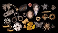 Vintage and Collectible Brooches (24 pcs)