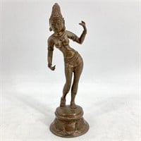 Copper Hindu Goddess Sculpture