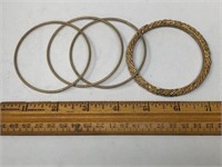 Gold-Colored Bangles (4)