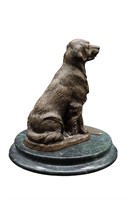 Living Bronze Golden Retriever Statue