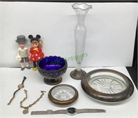 Large tray of miscellaneous items includes a