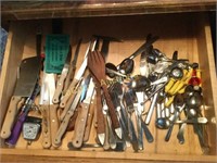 silverware and assorted knives misc utensils