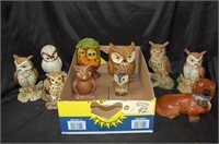 Owl Cermaic Planters & Decor