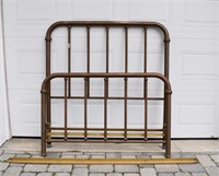 Ful Sized Brass Bed Frame with Slats