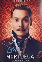 Autograph COA Mortdecai Photo