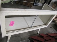 Wood display cabinet - missing glass and doors