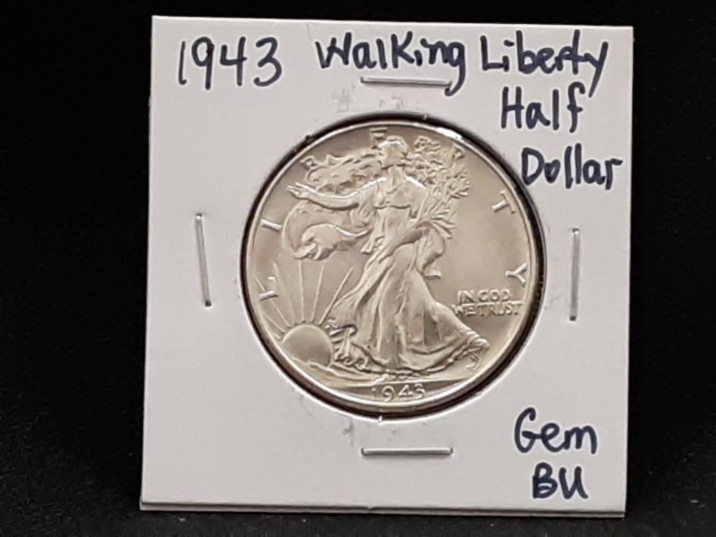 1943 Walking Liberty Half Dollar