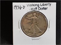 1936D Walking Liberty Half Dollar