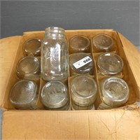 One Dozen Regular Quart Mason Jars