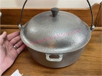 Old Club Aluminum  pot & lid (hammered)