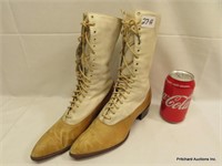 Excellent Pair Of Ladies 1800's Victorian Boots