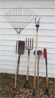 Garden Tools, Axe, Pick , Shovel