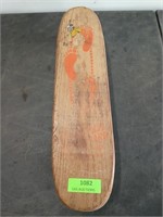 Vintage sidewalk surfboard